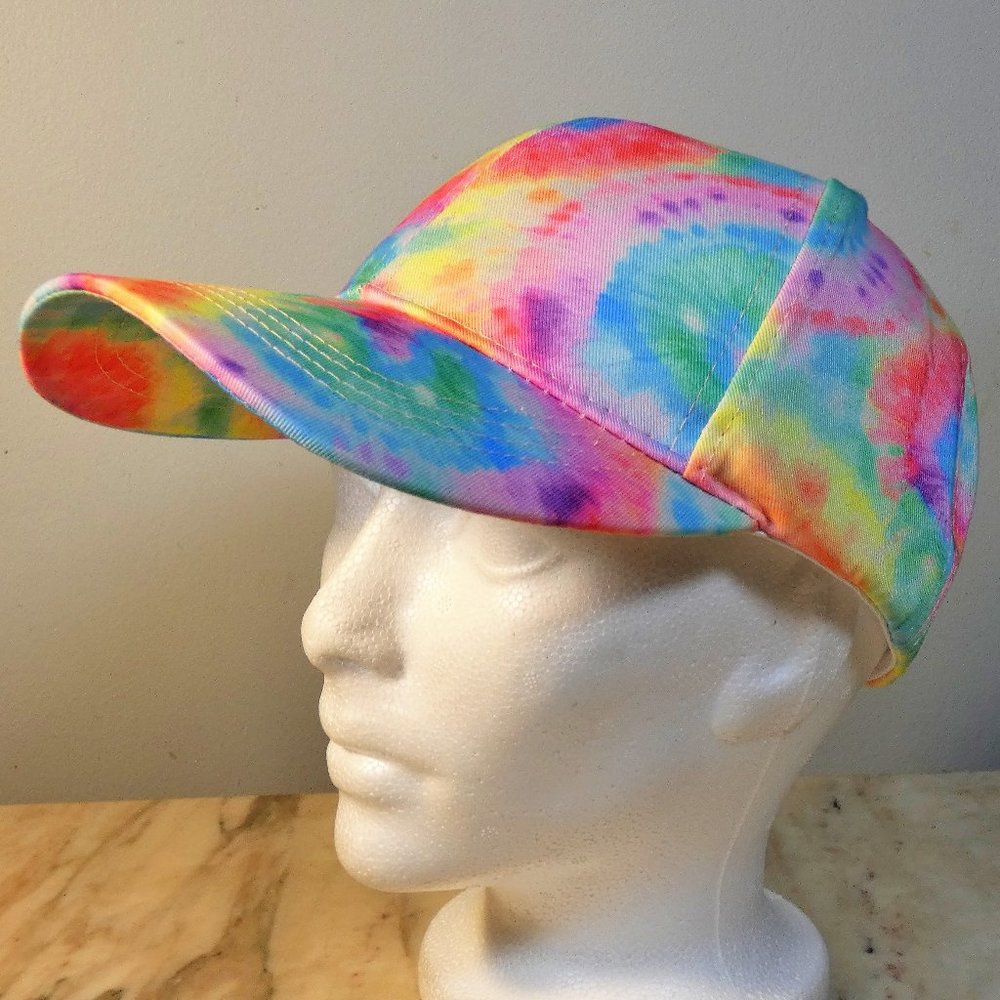 *REDUCED* LAST ONE! Pretty pastel colored tie-dye baseball hat cap - Picture 1 of 8